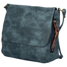 Paolo Bags Trendová dámská koženková crossbody Alexa, modrá