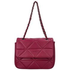 DIANA & CO Trendy dámská koženková crossbody Solana, cherry fuchsia