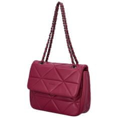 DIANA & CO Trendy dámská koženková crossbody Solana, cherry fuchsia