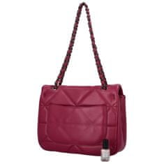 DIANA & CO Trendy dámská koženková crossbody Solana, cherry fuchsia