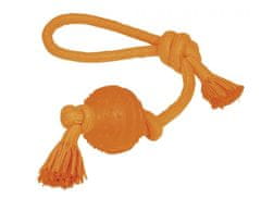 Nobby TPR míč s lanem 6,5 cm oranžový