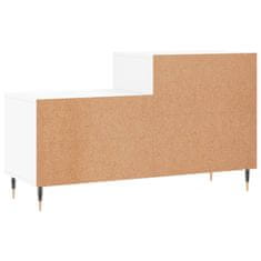 Greatstore Botník bílý s vysokým leskem 102x36x60 cm kompozitní dřevo