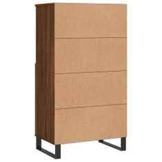 Vidaxl Skříň highboard hnědý dub 60 x 36 x 110 cm kompozitní dřevo