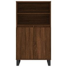 Vidaxl Skříň highboard hnědý dub 60 x 36 x 110 cm kompozitní dřevo