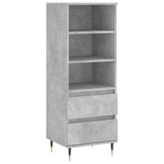 Vidaxl Skříň highboard betonově šedá 40 x 36 x 110 cm kompozitní dřevo