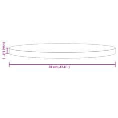 Vidaxl Stolní deska kulatá Ø 70 x 3 cm masivní borové dřevo