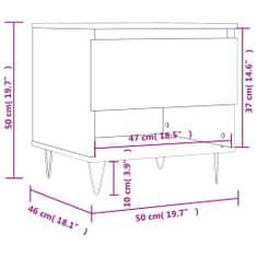 Vidaxl Konferenční stolky 2 ks lesklé bílé 50x46x50cm kompozitní dřevo