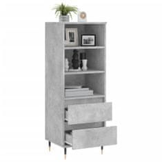 Vidaxl Skříň highboard betonově šedá 40 x 36 x 110 cm kompozitní dřevo