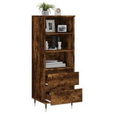 Vidaxl Skříň highboard kouřový dub 40 x 36 x 110 cm kompozitní dřevo