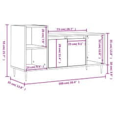 Vidaxl TV skříňka bílá 100x35x55 cm kompozitní dřevo