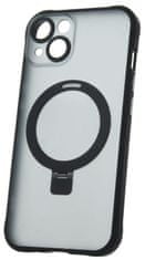 CPA Silikonové TPU pouzdro Mag Ring pro iPhone 13 černé (TPUAPIP13MRTFOBK)