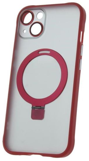 CPA Silikonové TPU pouzdro Mag Ring pro iPhone 15 červené (TPUAPIP15MRTFORE)