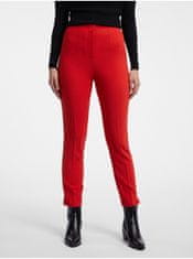 Orsay Červené dámské kalhoty 38