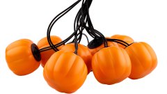 LUMILED HALLOWEEN Girland svítidlo LED světelný řetěz 4,45m s 8x LED dekorativní zářící DÝNĚ