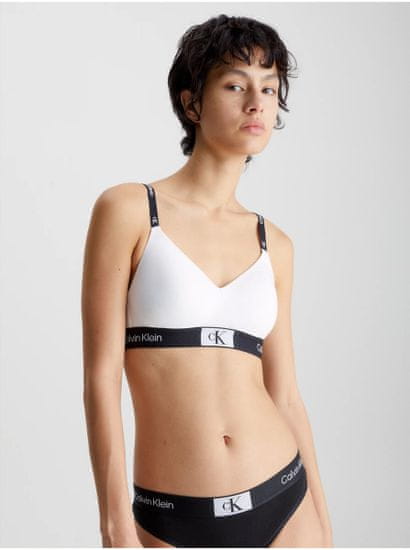 Calvin Klein Bílá dámská bralette podprsenka Calvin Klein Underwear