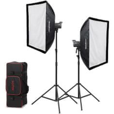 Godox Sada 2 světel Godox Litemons LA150D Daylight LED K2 s příslušenstvím