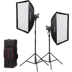 Godox Sada 2 světel Godox Litemons LA150Bi Bi-color LED K2 s příslušenstvím