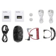 Godox Kompaktní digitální bezdrátový mikrofonní systém Godox MoveLink II M1 (bílý)