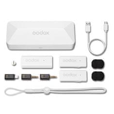 Godox Mikrofonní systém Godox MoveLink Mini LT Kit 2 (Cloud White) 2,4 GHz (Lightning)