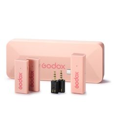 Godox Mikrofonní systém Godox MoveLink Mini UC Kit 2 (Cherry Pink) 2,4 GHz