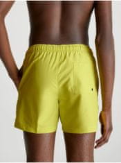 Calvin Klein Žluté pánské plavky Calvin Klein Underwear Intense Power-Medium Drawstring S