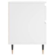 Greatstore Noční stolek bílá 40x35x50 cm kompozitní dřevo