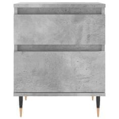 Greatstore Noční stolky 2 ks betonově šedé 40x35x50 cm kompozitní dřevo