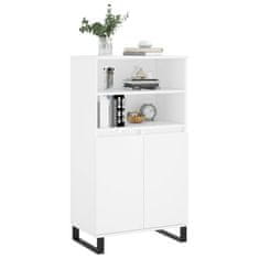 Greatstore Skříň highboard bílá 60 x 36 x 110 cm kompozitní dřevo