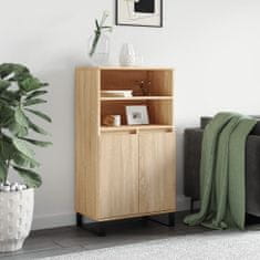 Greatstore Skříň highboard dub sonoma 60 x 36 x 110 cm kompozitní dřevo