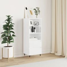 Vidaxl Skříň highboard bílá s vysokým leskem 40 x 36 x 110 cm kompozit