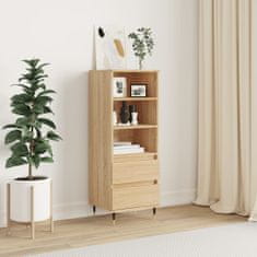 Greatstore Skříň highboard dub sonoma 40 x 36 x 110 cm kompozitní dřevo