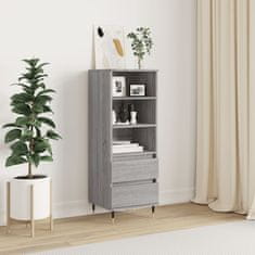 Greatstore Skříň highboard šedá sonoma 40 x 36 x 110 cm kompozitní dřevo