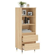 Greatstore Skříň highboard dub sonoma 40 x 36 x 110 cm kompozitní dřevo