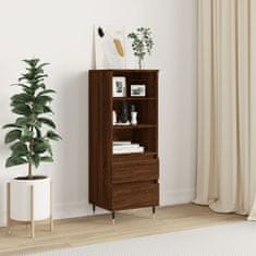 Greatstore Skříň highboard hnědý dub 40 x 36 x 110 cm kompozitní dřevo