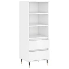 Vidaxl Skříň highboard bílá s vysokým leskem 40 x 36 x 110 cm kompozit