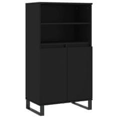 Vidaxl Skříň highboard černá 60 x 36 x 110 cm kompozitní dřevo