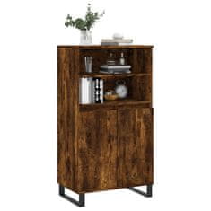 Greatstore Skříň highboard kouřový dub 60 x 36 x 110 cm kompozitní dřevo