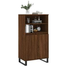 Greatstore Skříň highboard hnědý dub 60 x 36 x 110 cm kompozitní dřevo