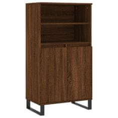 Vidaxl Skříň highboard hnědý dub 60 x 36 x 110 cm kompozitní dřevo