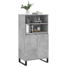 Greatstore Skříň highboard betonově šedá 60 x 36 x 110 cm kompozitní dřevo