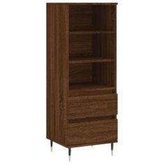 Vidaxl Skříň highboard hnědý dub 40 x 36 x 110 cm kompozitní dřevo