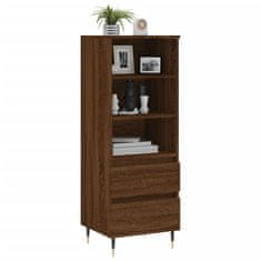 Greatstore Skříň highboard hnědý dub 40 x 36 x 110 cm kompozitní dřevo