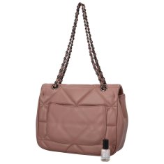 DIANA & CO Trendy dámská koženková crossbody Solana, tmavě růžová