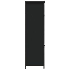 Greatstore Skříň highboard černá 62 x 32 x 106,5 cm kompozitní dřevo