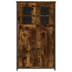 Greatstore Skříň highboard kouřový dub 62 x 32 x 106,5 cm kompozitní dřevo