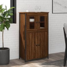 Greatstore Skříň highboard hnědý dub 62 x 32 x 106,5 cm kompozitní dřevo