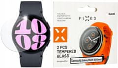 FIXED Ochranné tvrzené sklo pro smartwatch Samsung Galaxy Watch 6 (40mm), 2 ks v balení, čiré, FIXGW-1206
