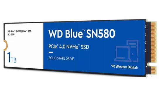 WD SSD Blue SN580 1TB / S100T3B0E / NVMe M.2 PCIe Gen4 / Interní / M.2 2280