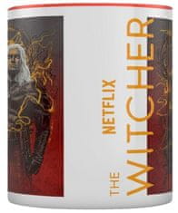 CurePink Keramický hrnek The Witcher|Zaklínač: Geralt The Wolf (objem 315 ml)