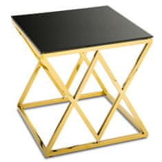 ModernHome Konferenční Stolek Timantti Gold Black 55 Cm